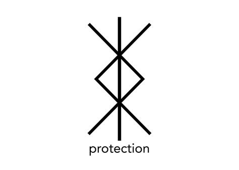 Is there a specific symbol for the rune that means protection